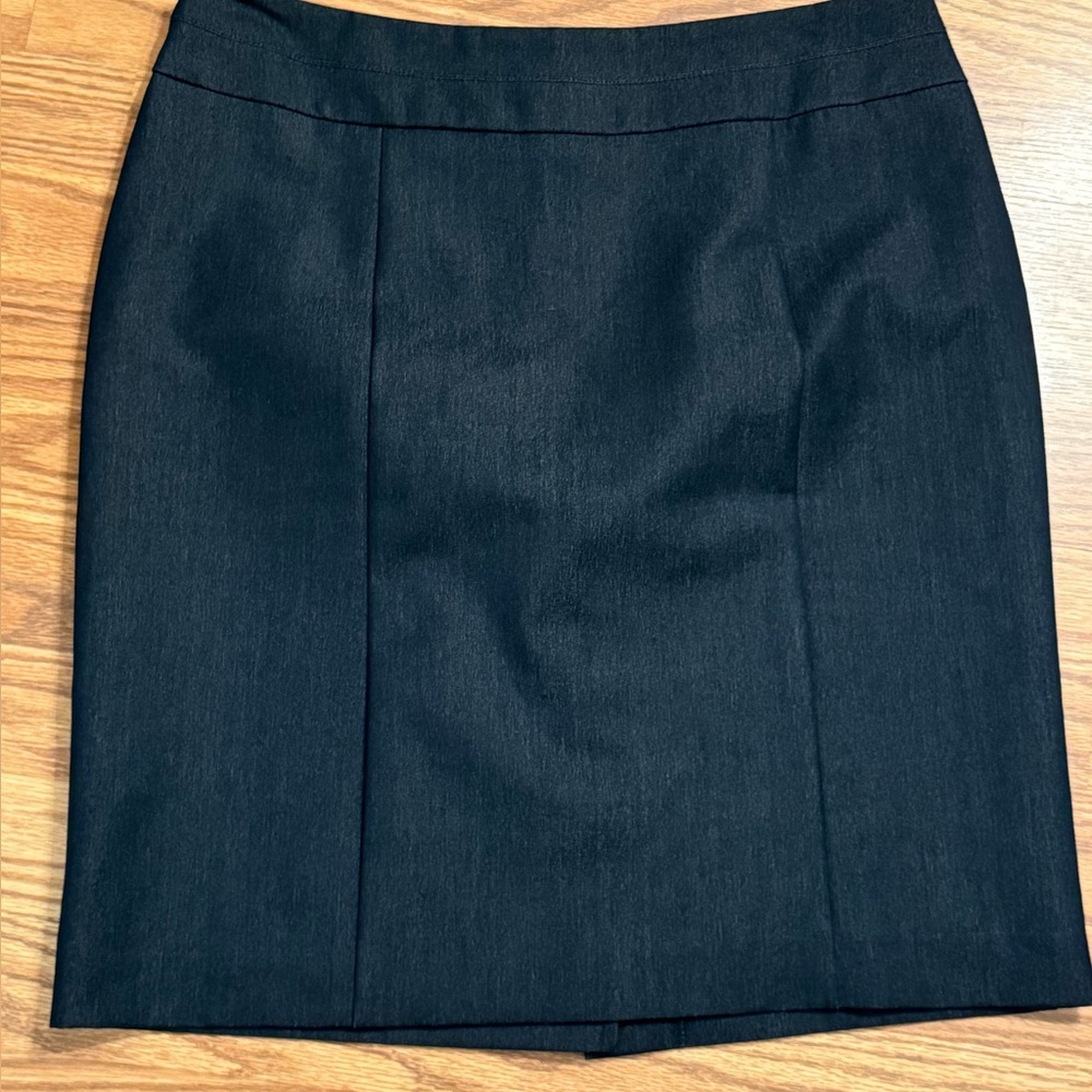 George size 10 dark blue denim look pencil mini  office capsule wardrobe skirt